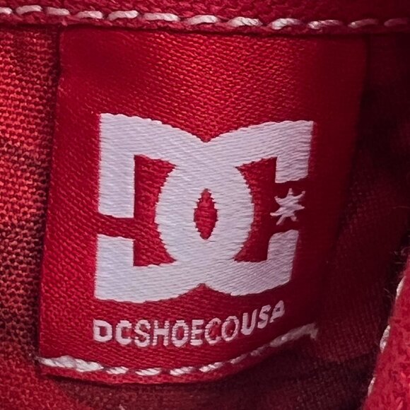 DC Mens Manual S Evan ADYS300629 Red Canvas Skate Inspired Size 8 Sneakers - Picture 12 of 12